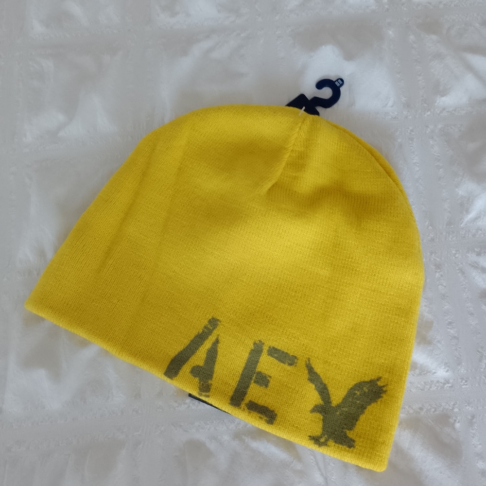 American Eagle reversible beannie